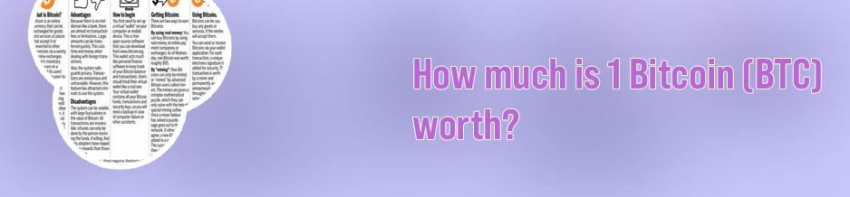 What is bitcoin worth